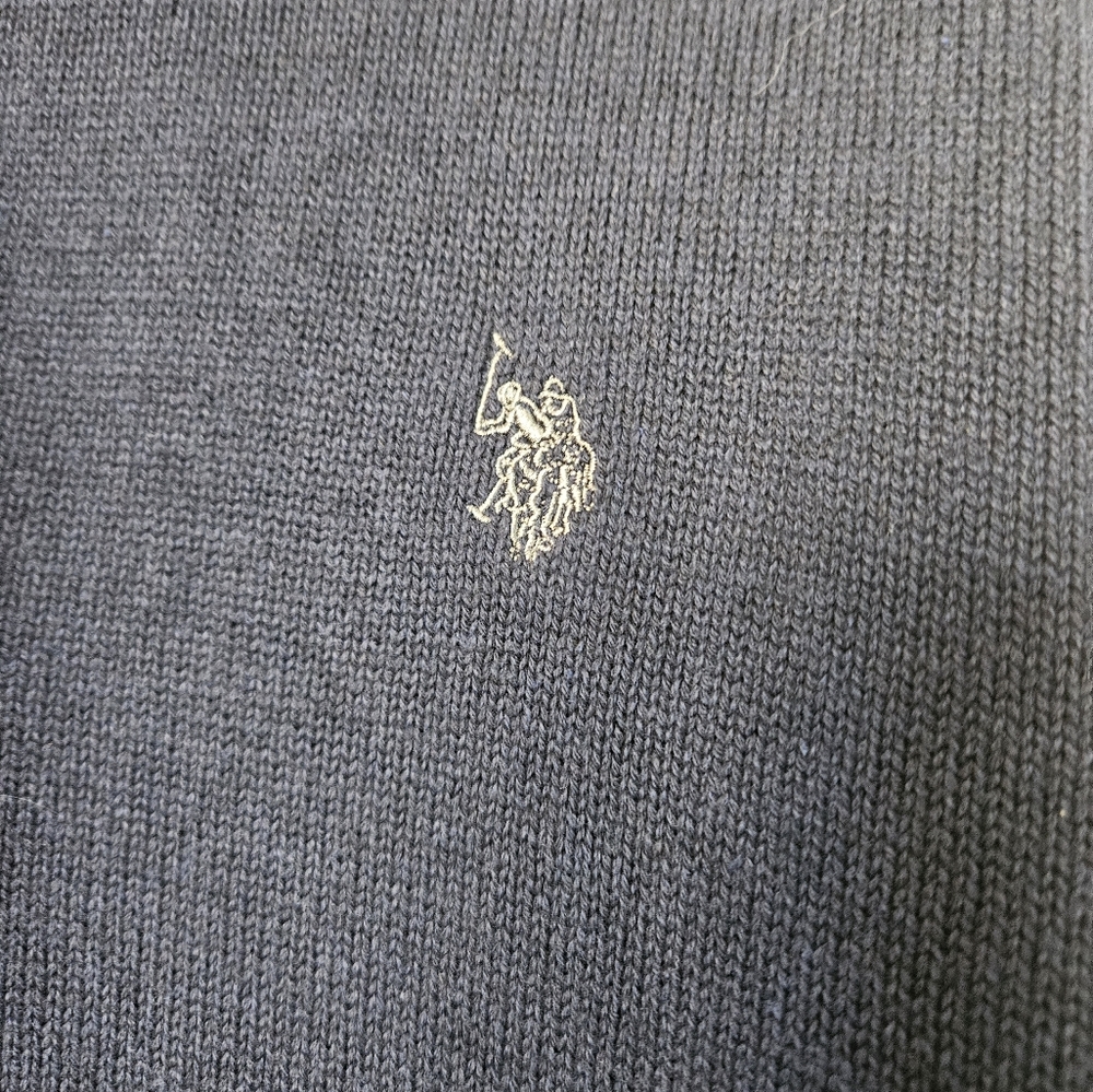 US Polo Association quarter zip pullover navy sweater size XL - Picture 7 of 9
